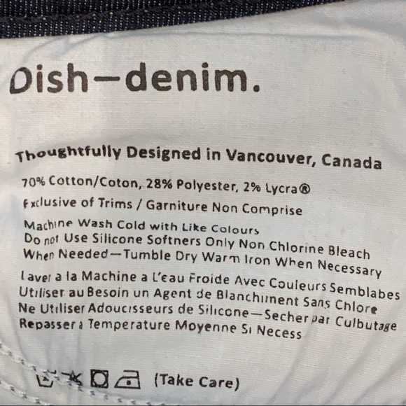 Dish Denim Straight &‎ Narrow Dark Wash Jeans 28 - Picture 6 of 13